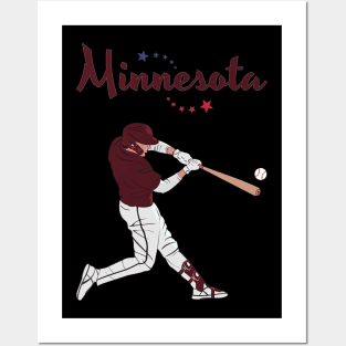 Minnesota USA Baseball Posters and Art